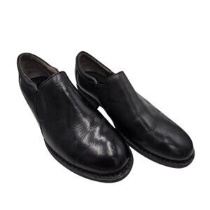 Born Leather Slip-On Low Shoe Boot Mens Sz 9M Black Comfort EUC Casual Work